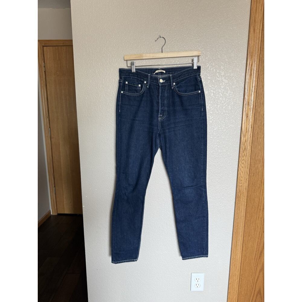 Grlfrnd Karolina Dark Wash Slim Jeans Size 28 Hello Again Button Fly